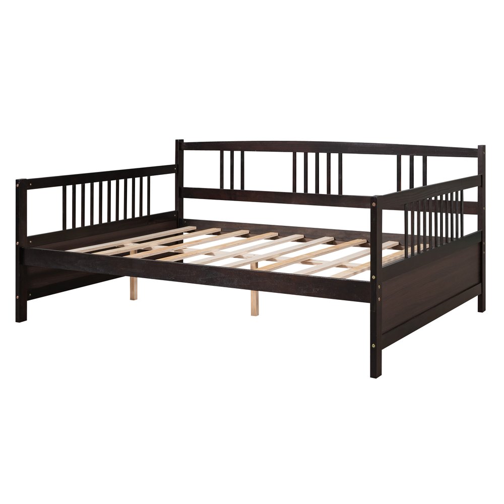 Espresso Wood Full Daybed Frame