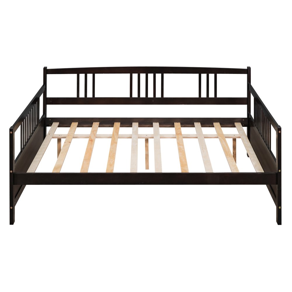 Espresso Wood Full Daybed Frame