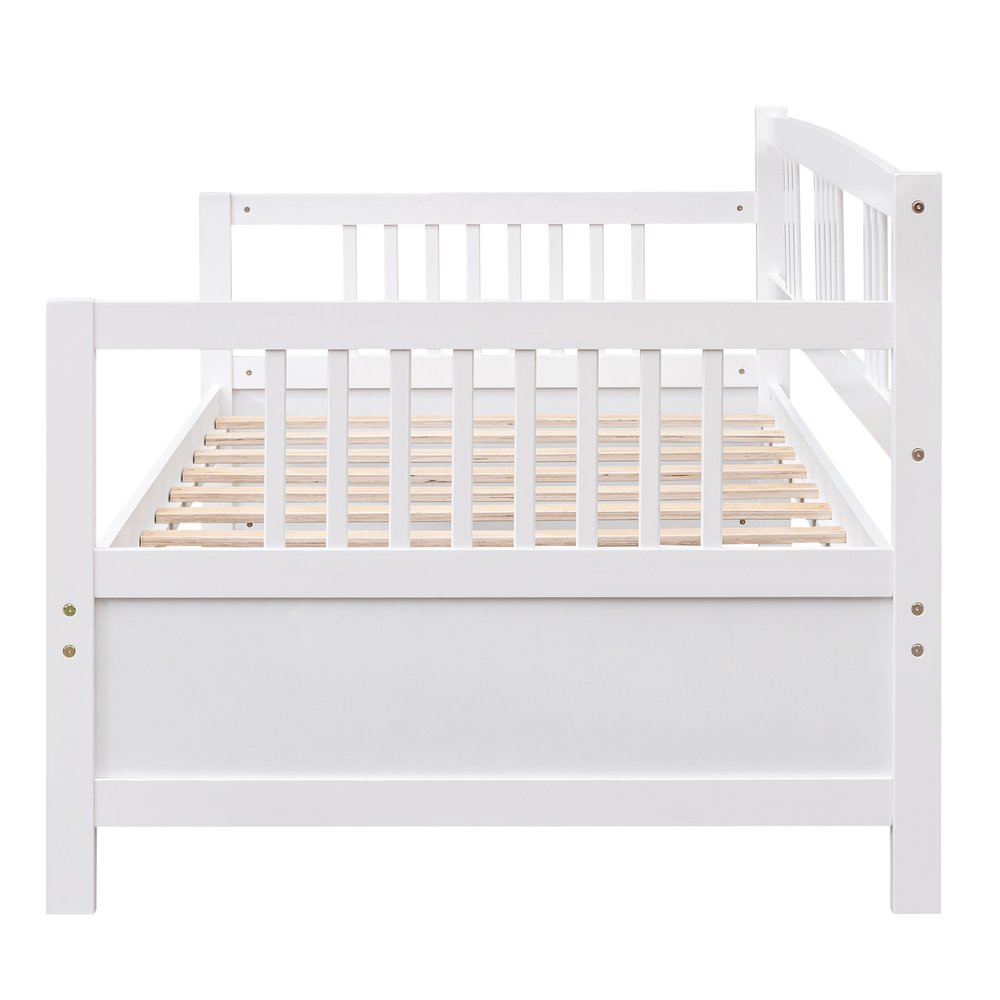 White Wood Twin Daybed Frame