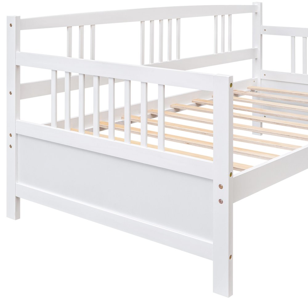 White Wood Twin Daybed Frame