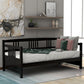 Espresso Wood Twin Daybed Frame