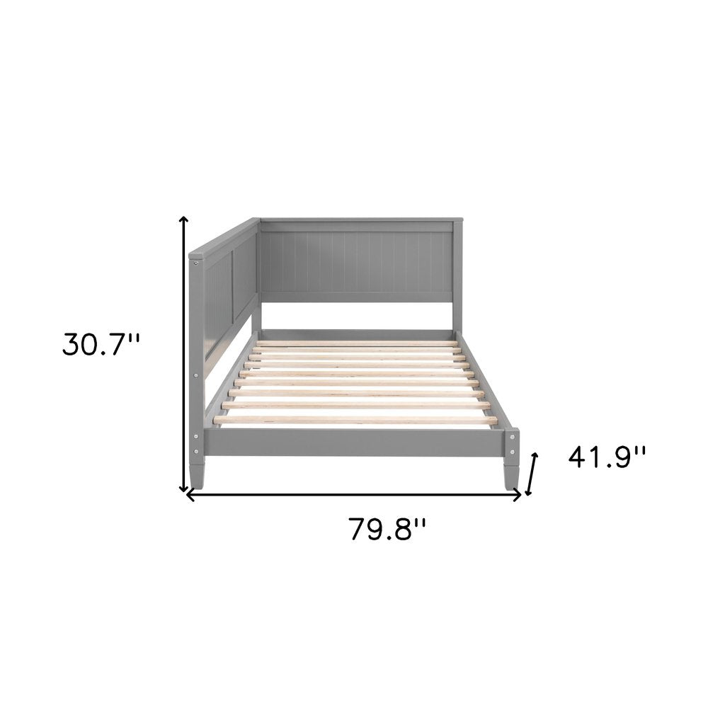 Gray Wood Twin Daybed Frame