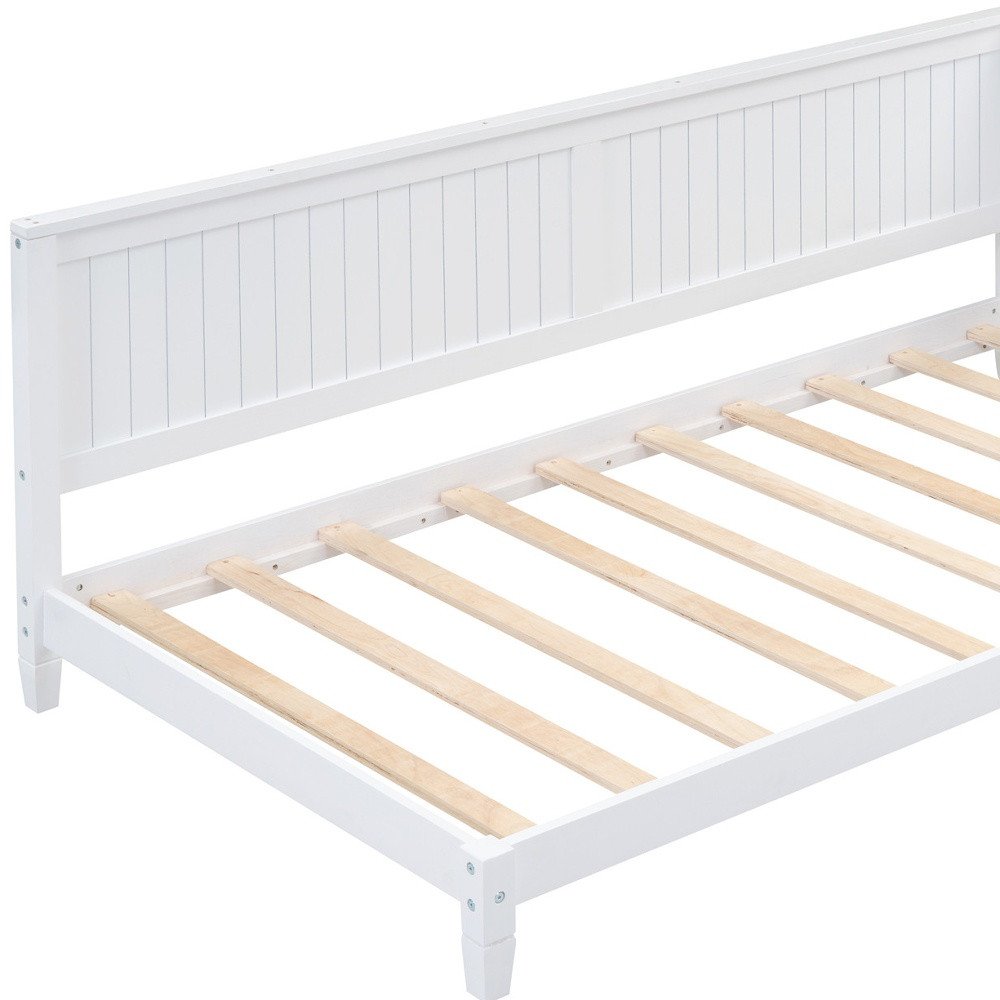 White Wood Twin Daybed Frame
