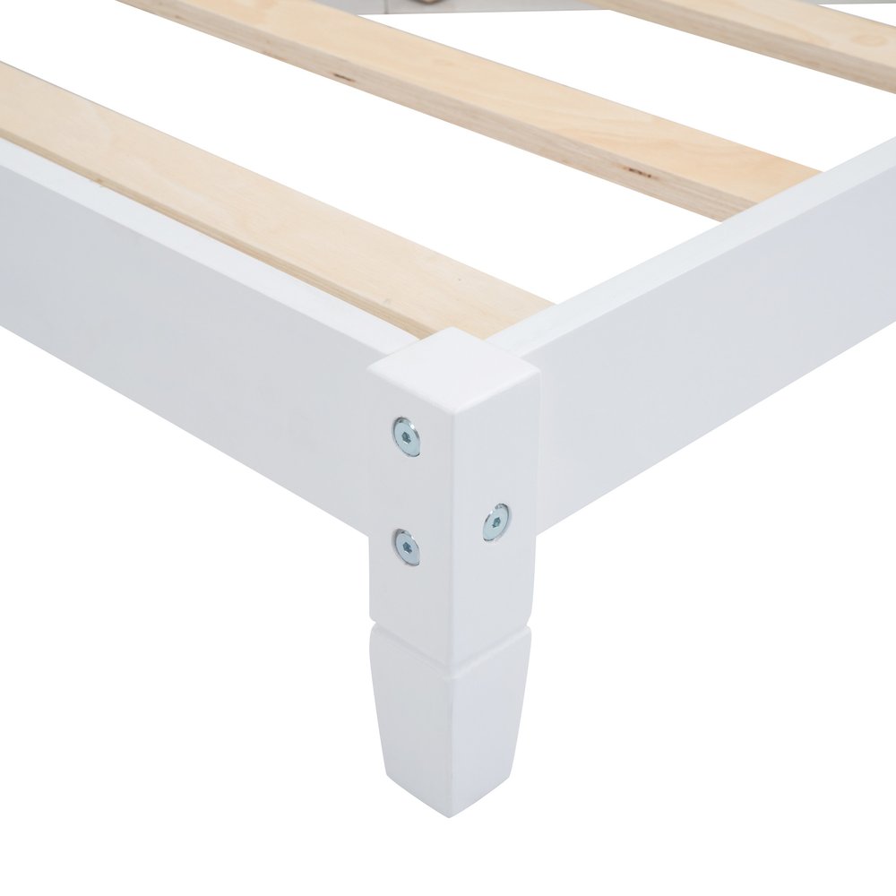 White Wood Twin Daybed Frame