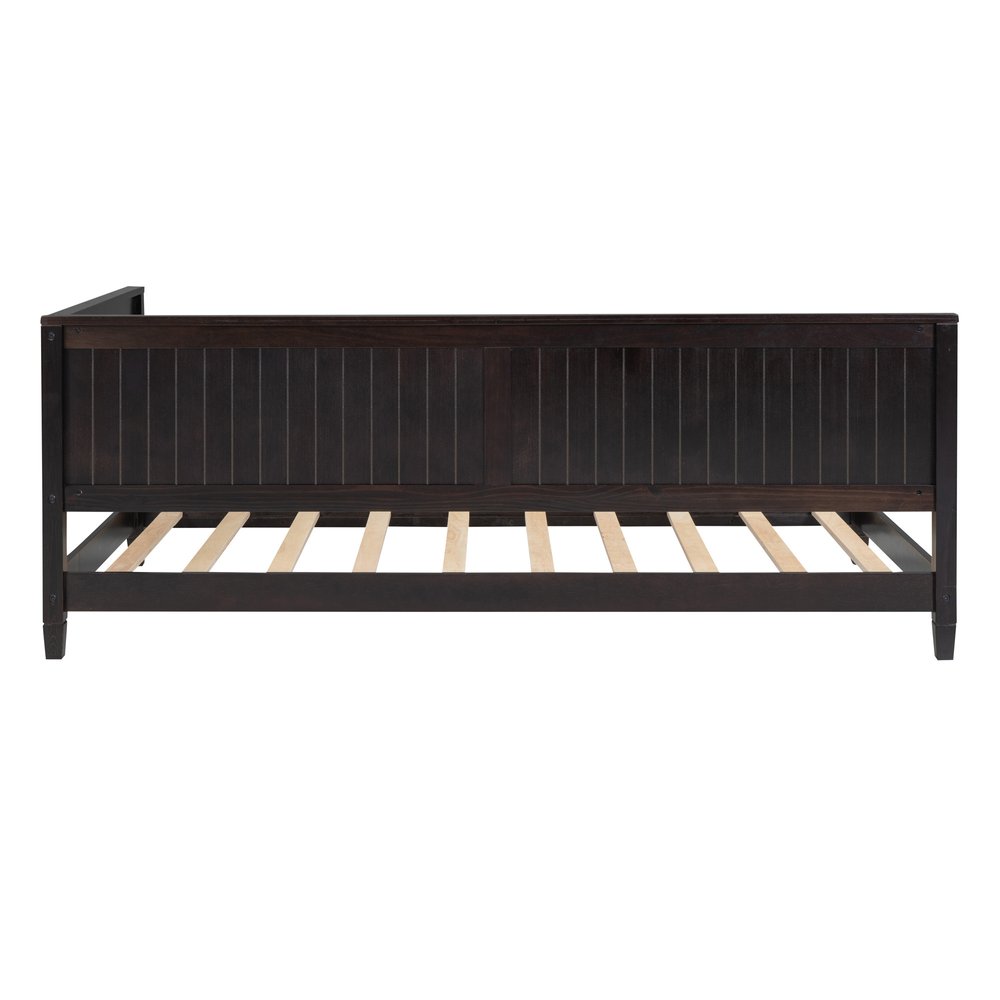 Espresso Wood Twin Daybed Frame