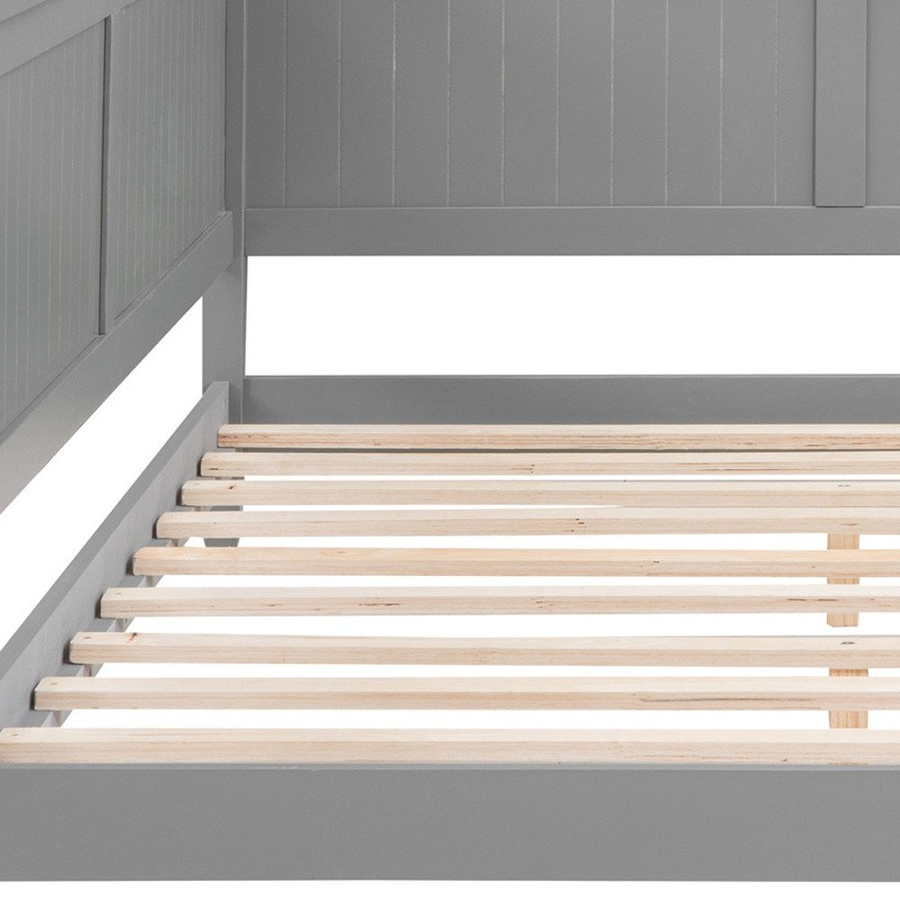 Gray Wood Full Daybed Frame