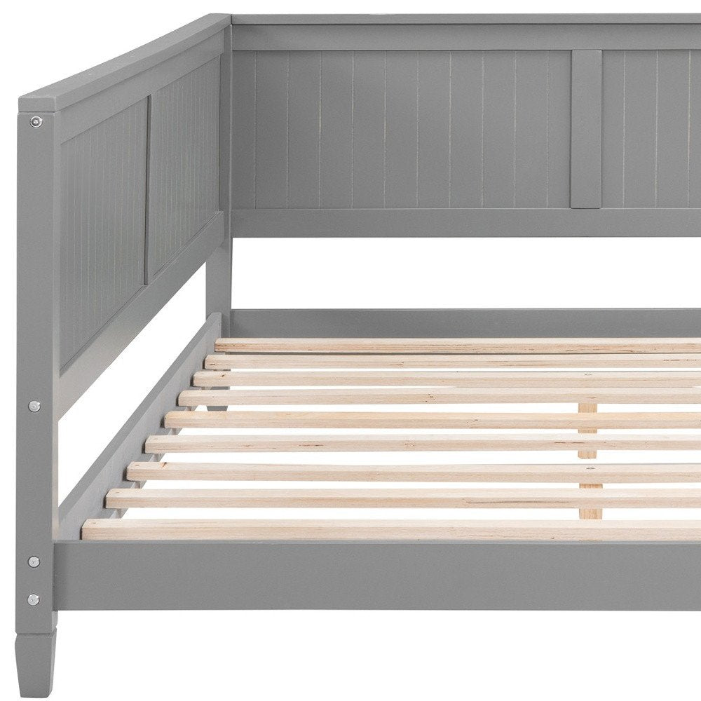 Gray Wood Full Daybed Frame
