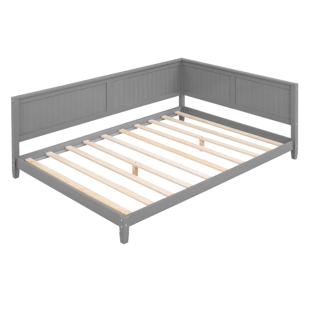 Gray Wood Full Daybed Frame