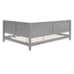 Gray Wood Full Daybed Frame