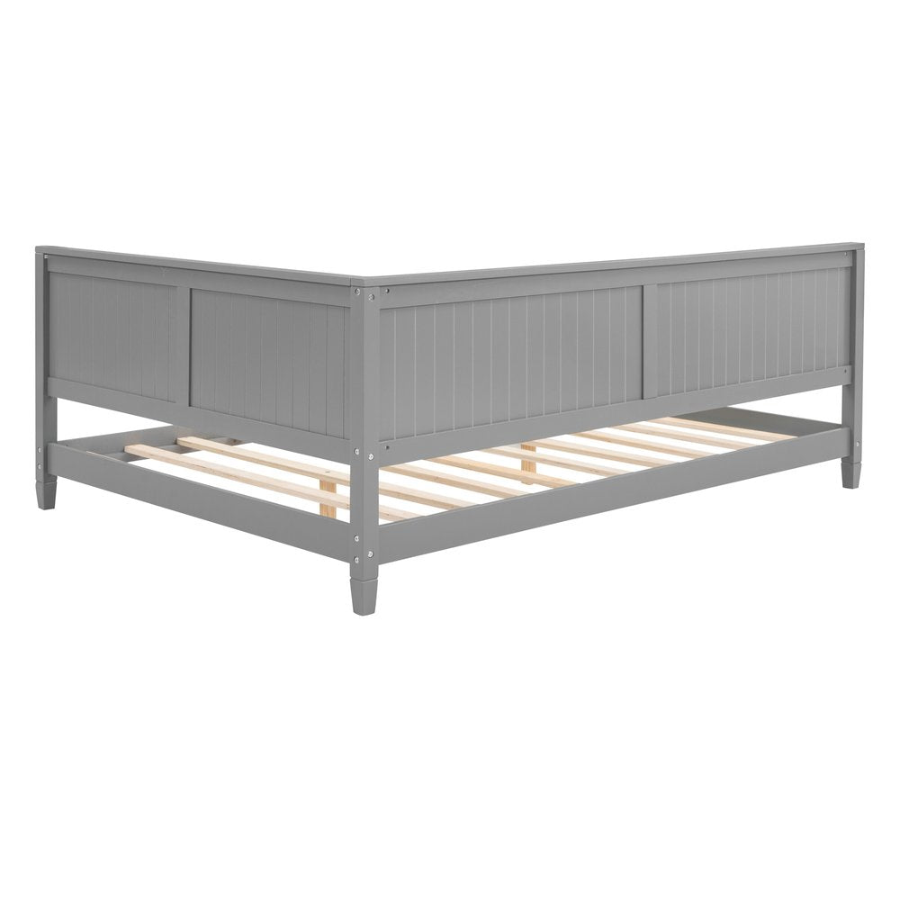 Gray Wood Full Daybed Frame