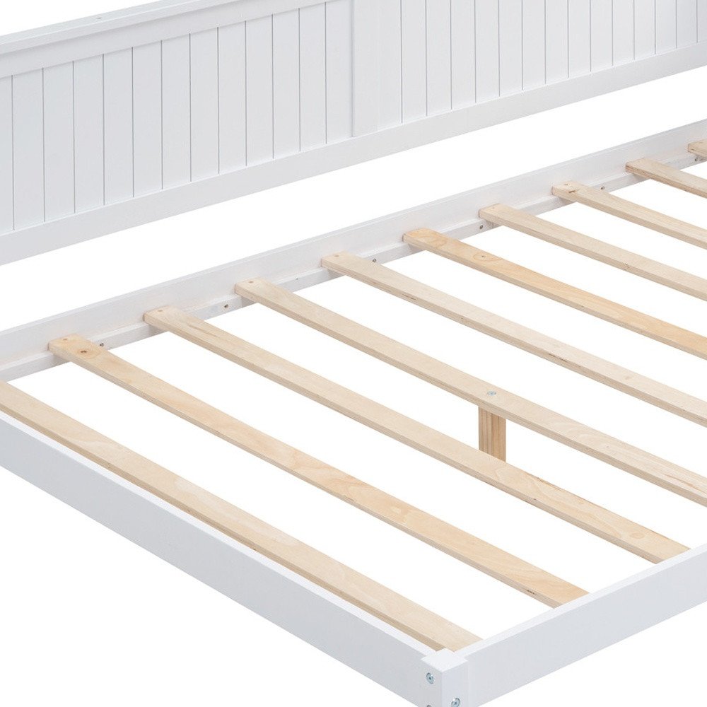 White Wood Full Daybed Frame