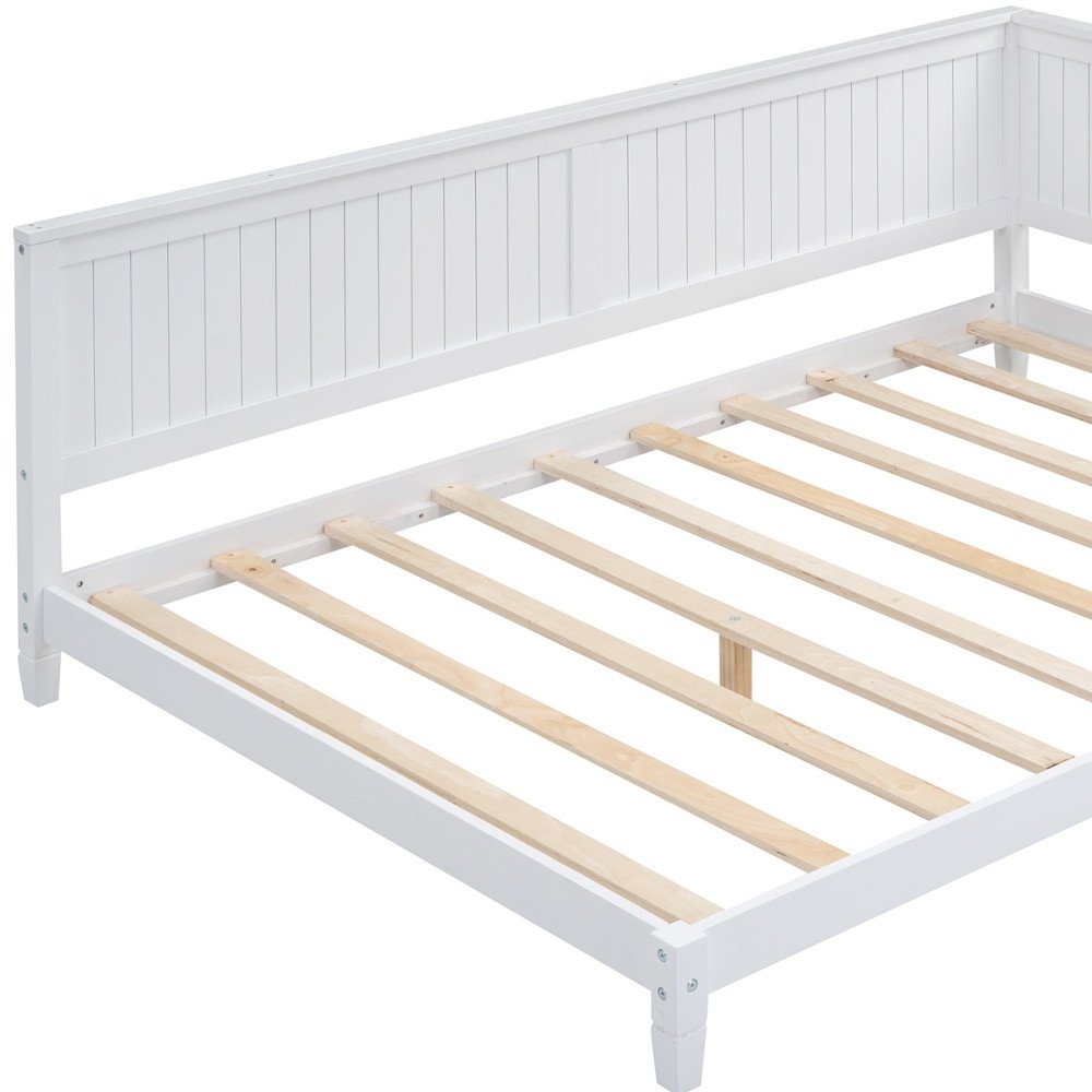 White Wood Full Daybed Frame