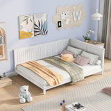 White Wood Full Daybed Frame