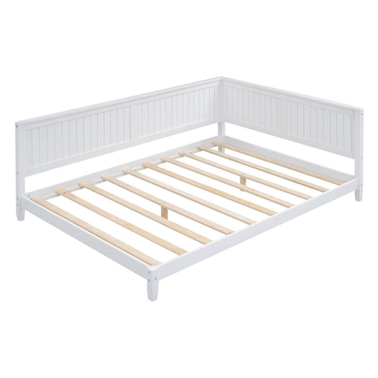 White Wood Full Daybed Frame
