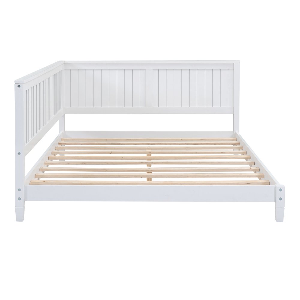 White Wood Full Daybed Frame