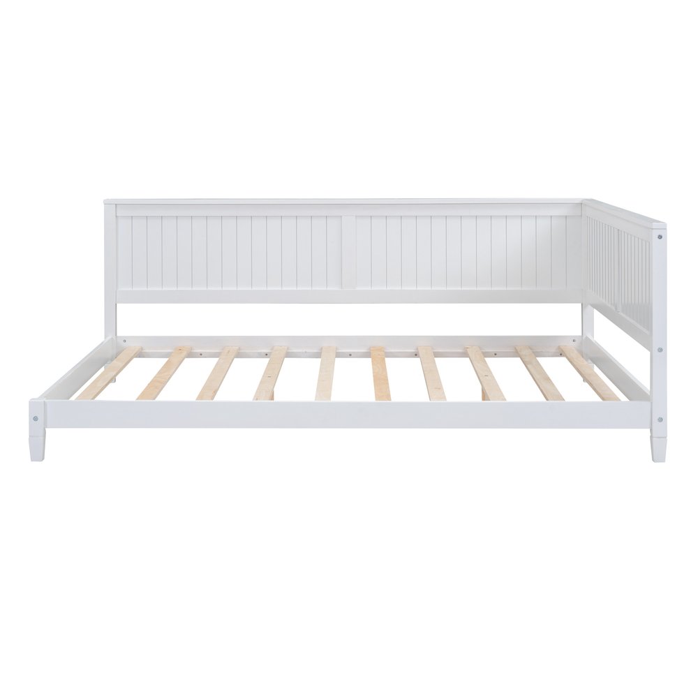 White Wood Full Daybed Frame