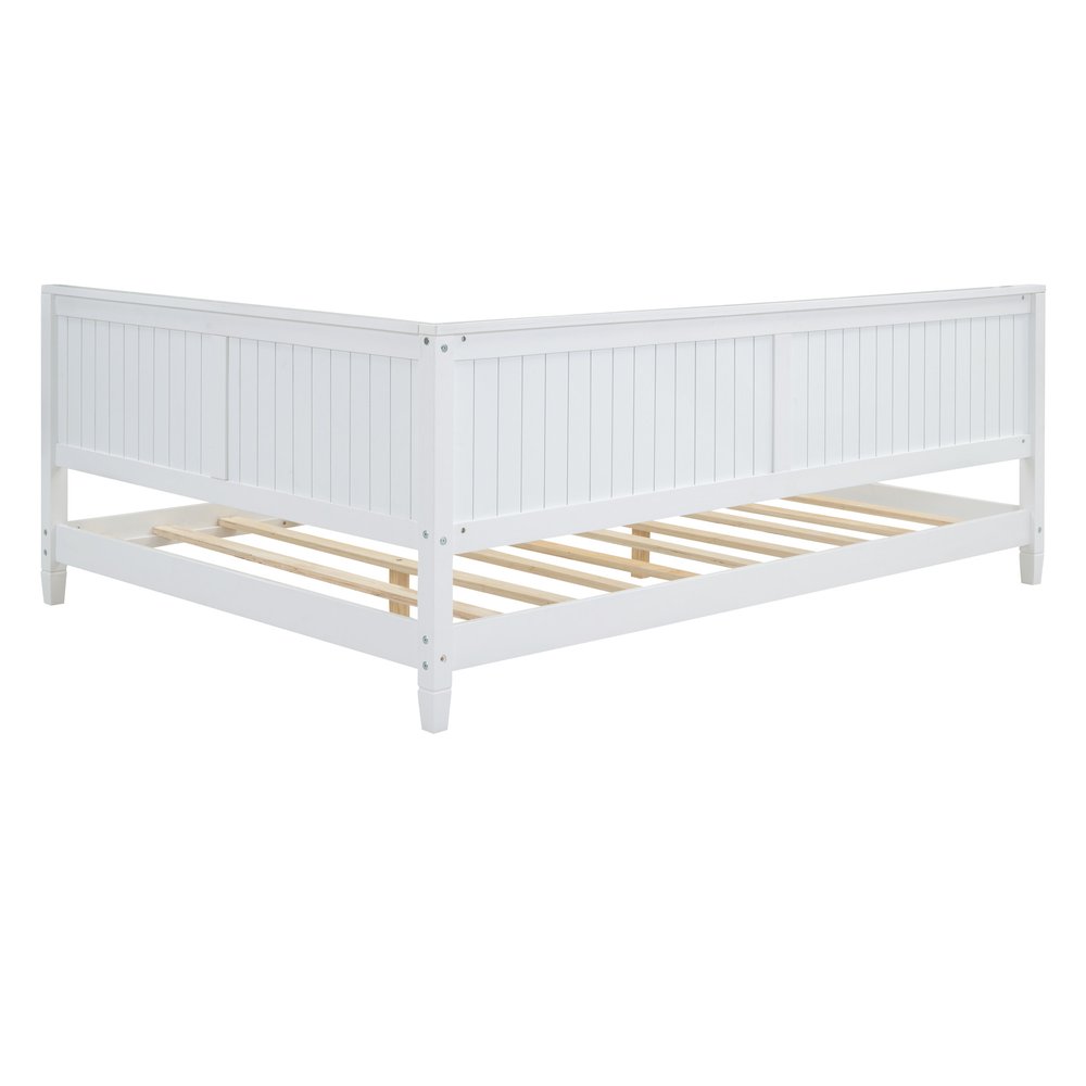 White Wood Full Daybed Frame