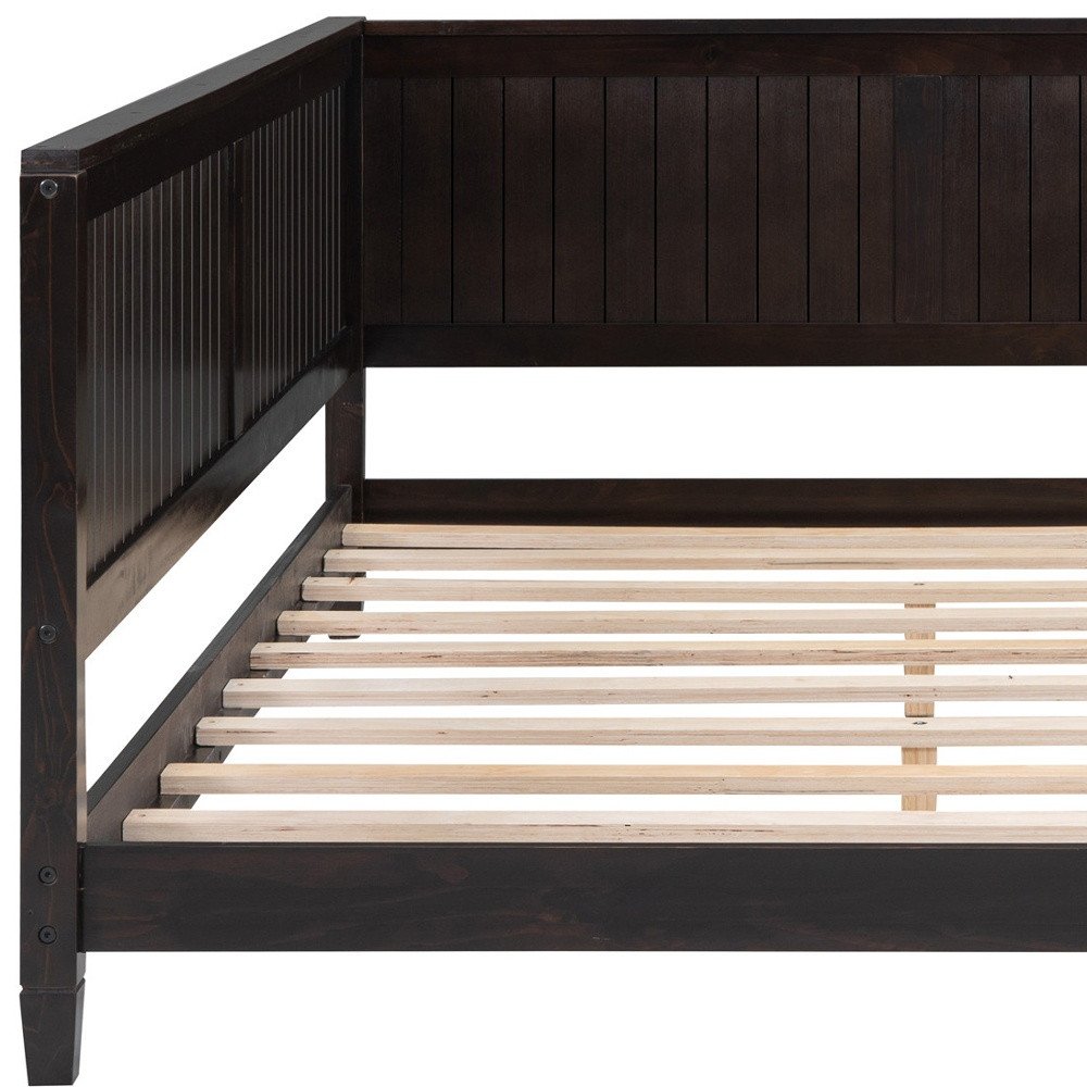 Espresso Wood Full Daybed Frame
