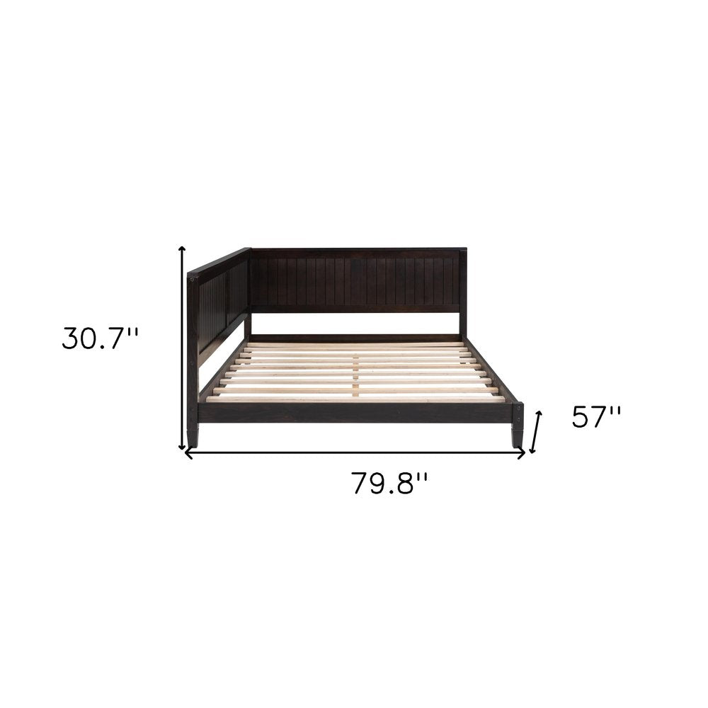 Espresso Wood Full Daybed Frame