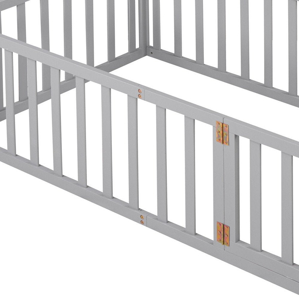 Gray Wood Twin Daybed Frame