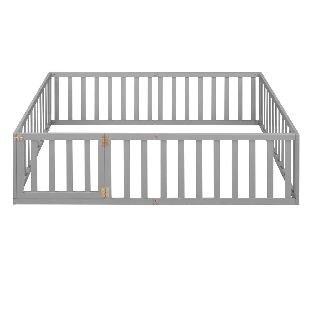 Gray Wood Full Daybed Frame