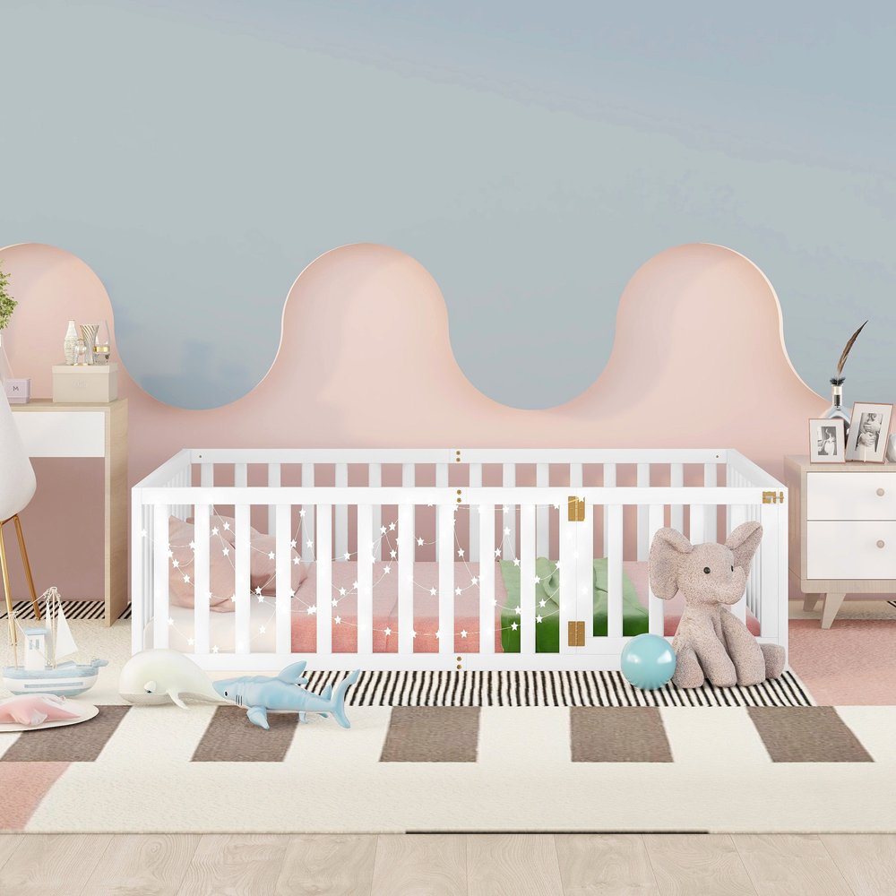 White Wood Full Daybed Frame