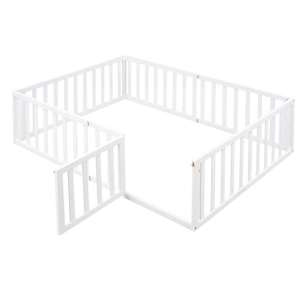 White Wood Full Daybed Frame
