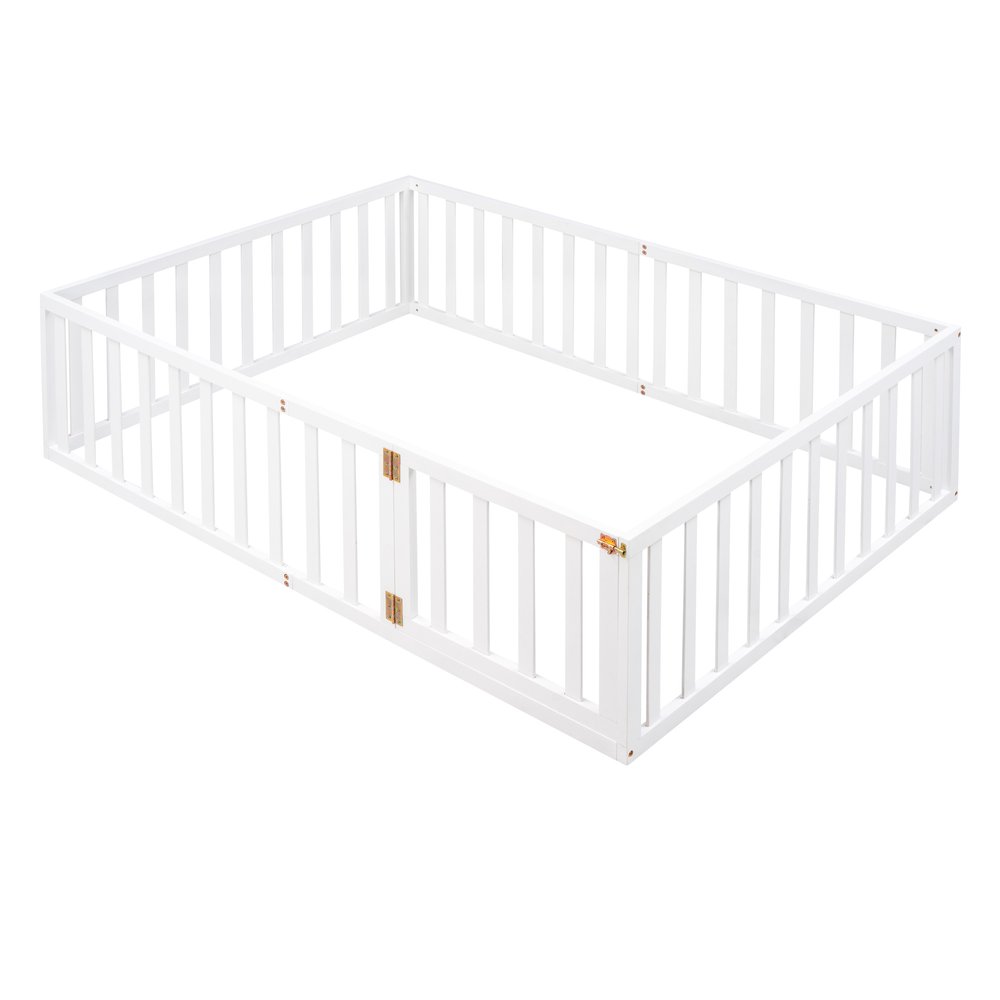 White Wood Full Daybed Frame