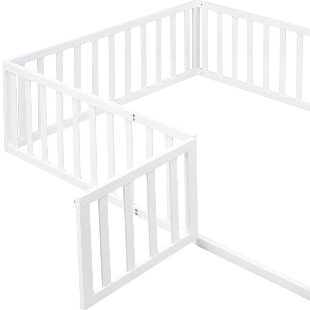 White Wood Full Daybed Frame