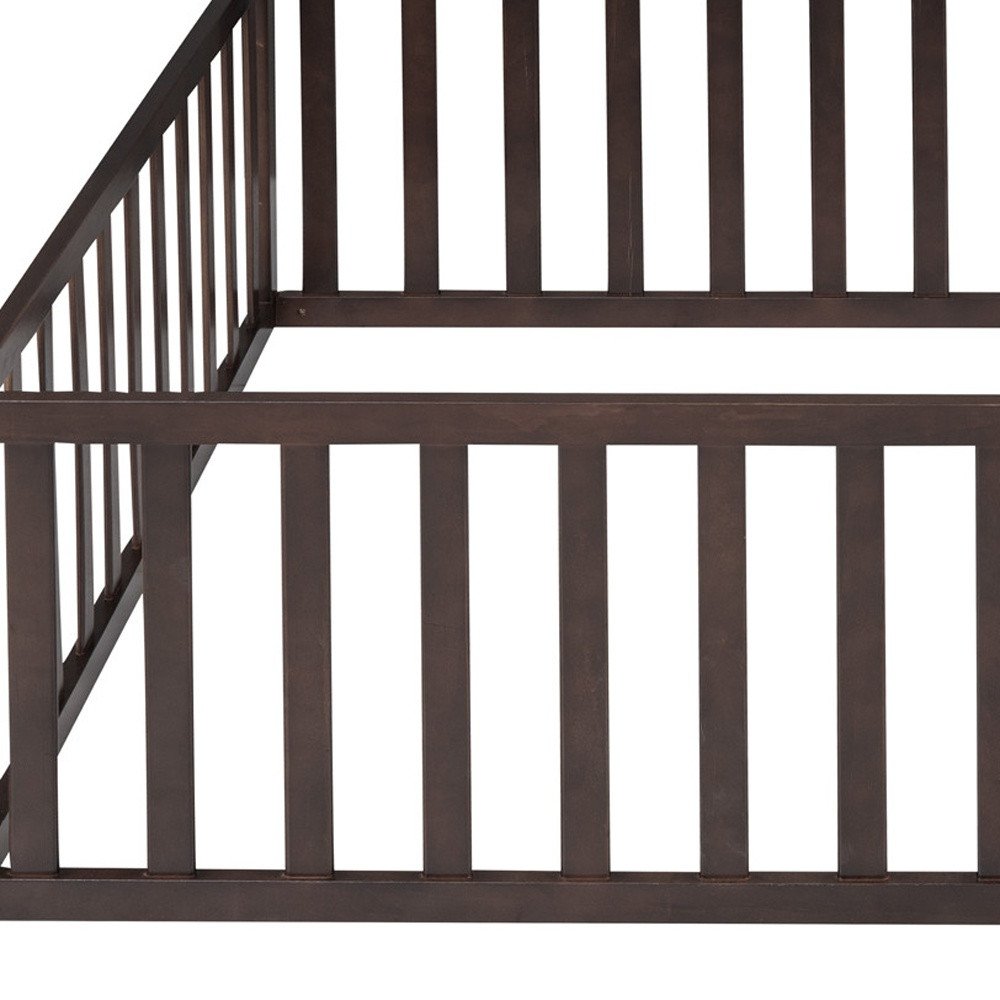 Walnut Wood Full Daybed Frame