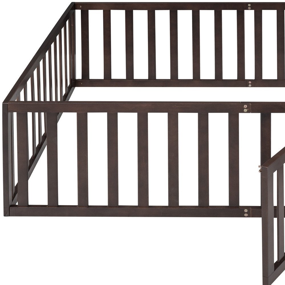 Walnut Wood Full Daybed Frame