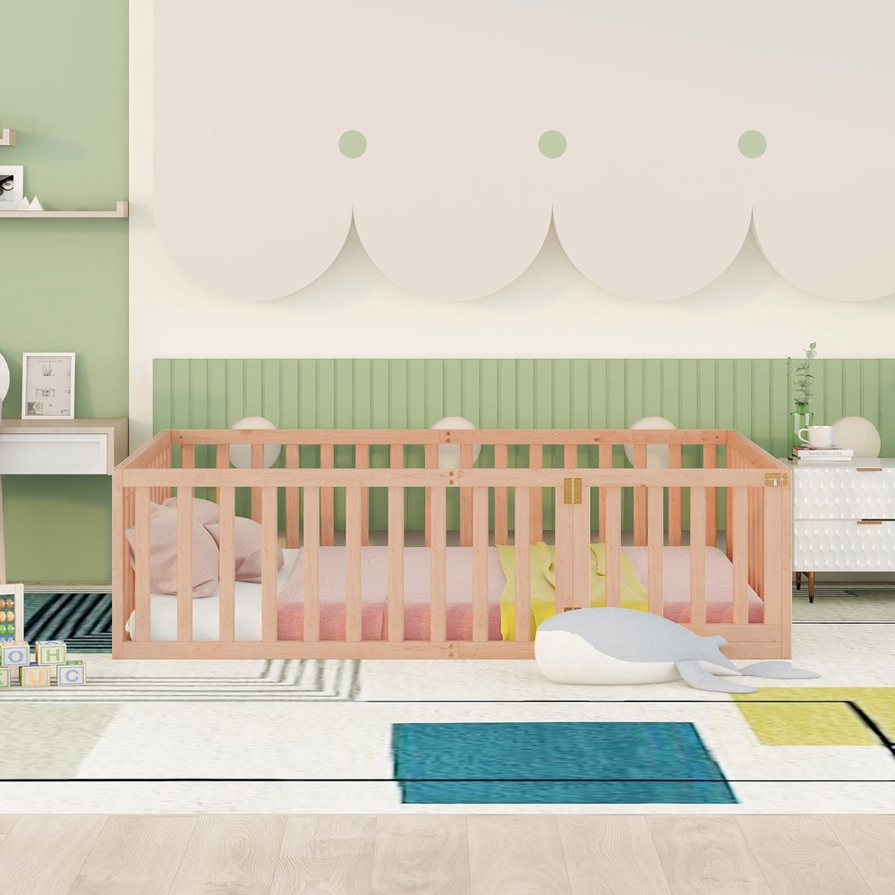 Natural Wood Full Daybed Frame