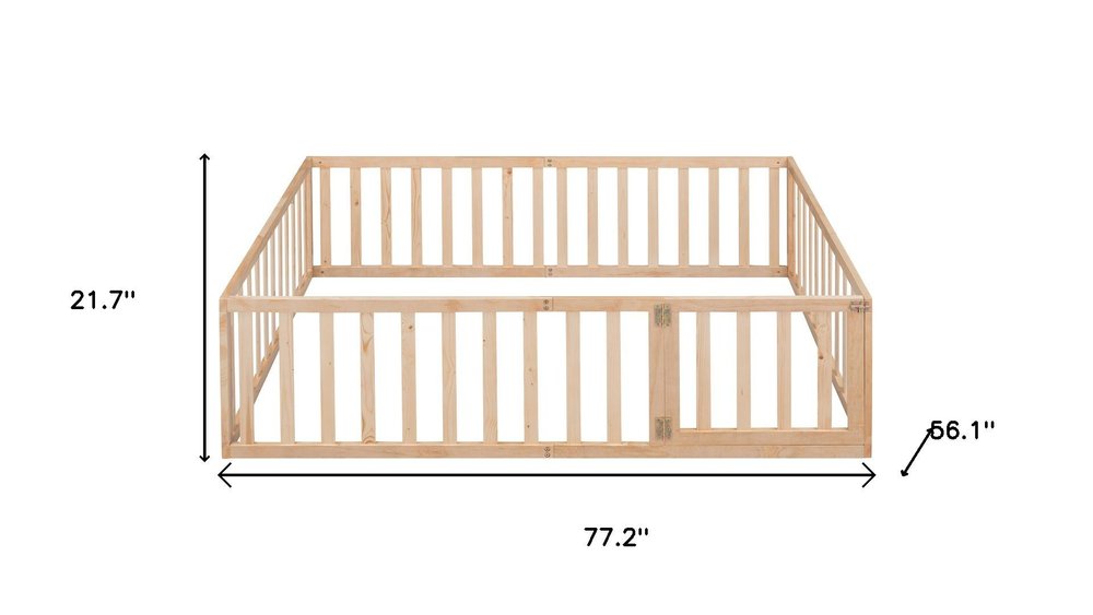 Natural Wood Full Daybed Frame