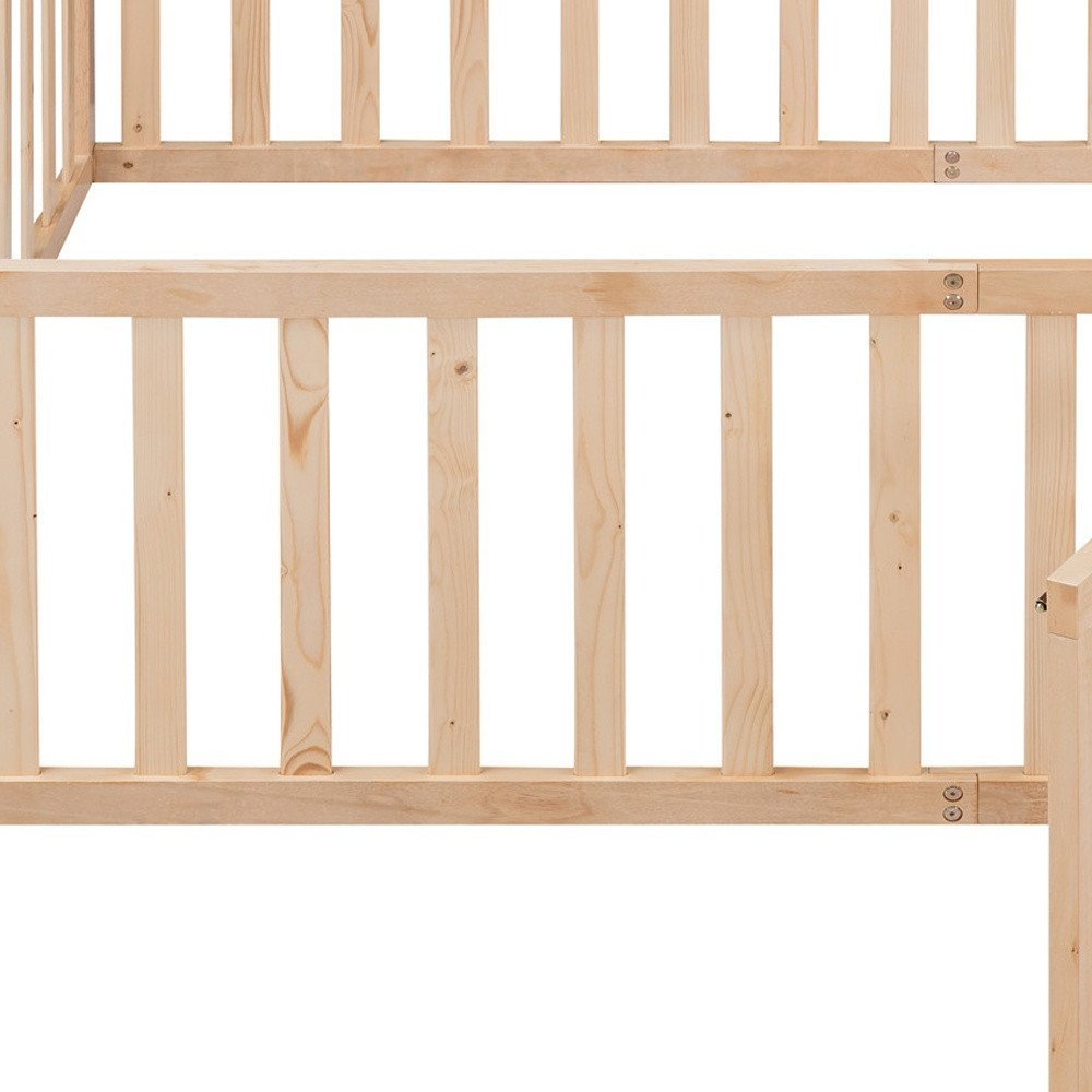 Natural Wood Full Daybed Frame