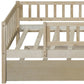 Natural Wood Twin Daybed Frame With Trundle