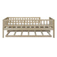 Natural Wood Twin Daybed Frame With Trundle