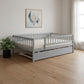 Gray Wood Full Daybed Frame With Trundle