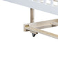 White Wood Full Daybed Frame With Trundle