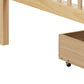 Natural Wood Twin Daybed Frame With Drawers