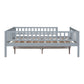 Gray Wood Full Daybed Frame With Drawers