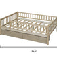 Natural Wood Full Daybed Frame With Drawers