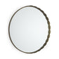 30" Gold Metal Scalloped Framed Accent Mirror