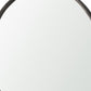 38" Gunmetal Metal Round And Rectangle Framed Accent Mirror