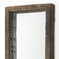 59" Brown Solid Wood Framed Accent Mirror