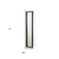59" Brown Solid Wood Framed Accent Mirror