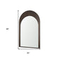 48" Brown Solid Wood Arch Framed Accent Mirror