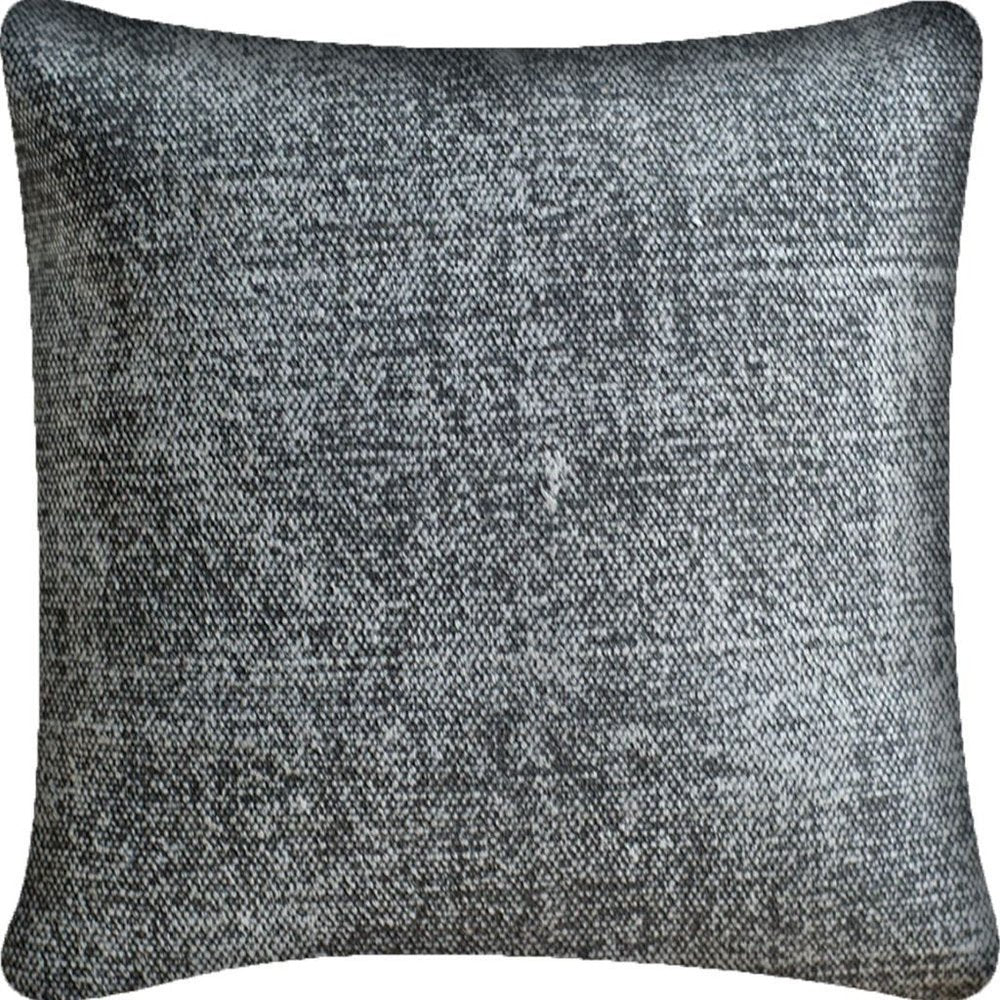 21" Gray Splatter Linen Throw Pillow Cover