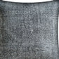 21" Gray Splatter Linen Throw Pillow Cover
