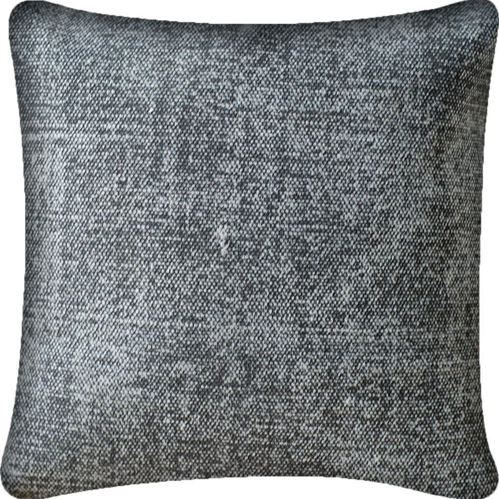 21" Gray Splatter Linen Throw Pillow Cover