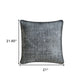 21" Gray Splatter Linen Throw Pillow Cover